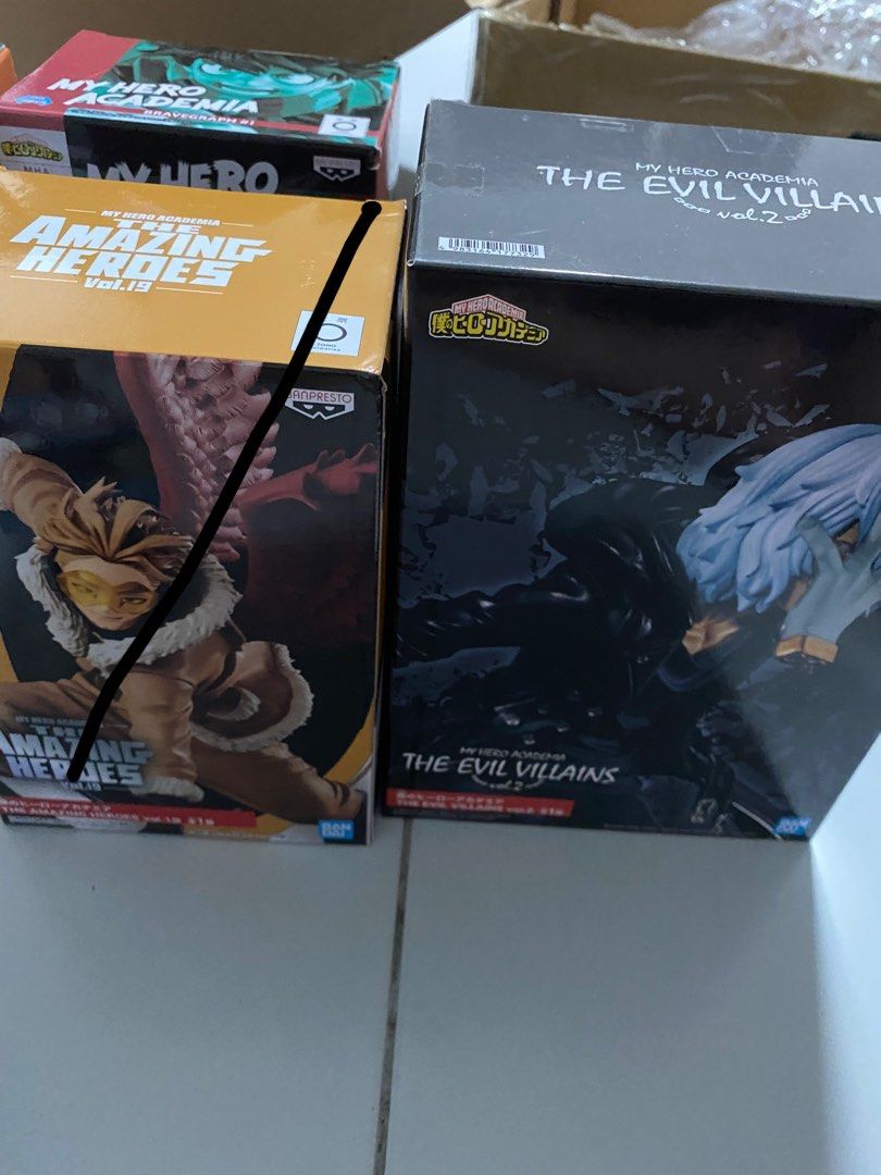 WTS My Hero Academia, Jujitsu Kaisen, Re:Zero, Relax Time hololive claw Ichiban Kuji Bandai Banpresto Japan figure (Category: Toy Figures) located in Singapore. Submitted by motherofbunnies (Listing ID 1209578815, Image 2). Description: All BNIB! First pic: $18 each 2nd pic: $20 3rd and 4th pic: $25 each 5th, 6th, 7th: $20 each Self collect only at AMK OR top up 4.90 for qexpress delivery (recommended). Nego available for buying more than 1 item 