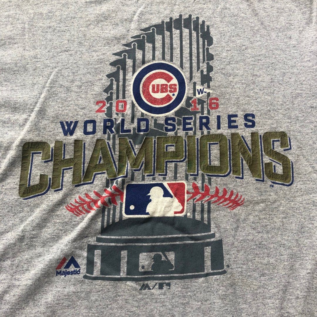 MLB Chicago Cubs 2016 World Series Champions, Men's Fashion, Tops & Sets,  Tshirts & Polo Shirts on Carousell