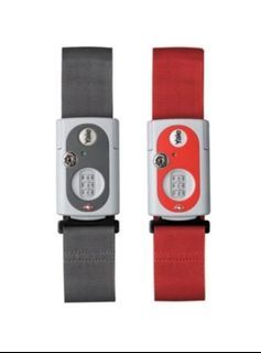 YALE COMBINATION LUGGAGE STRAP LOCK YTL1/62/4/1 Gray, Red