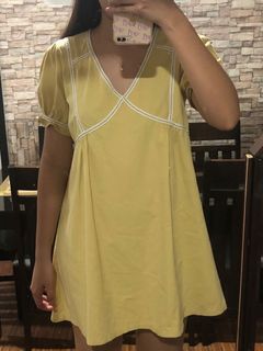 Yellow Puff Sleeve Doll Dress