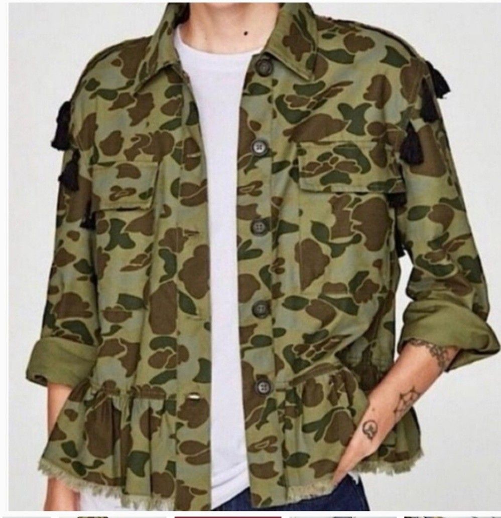 Womens camo jacket zara store