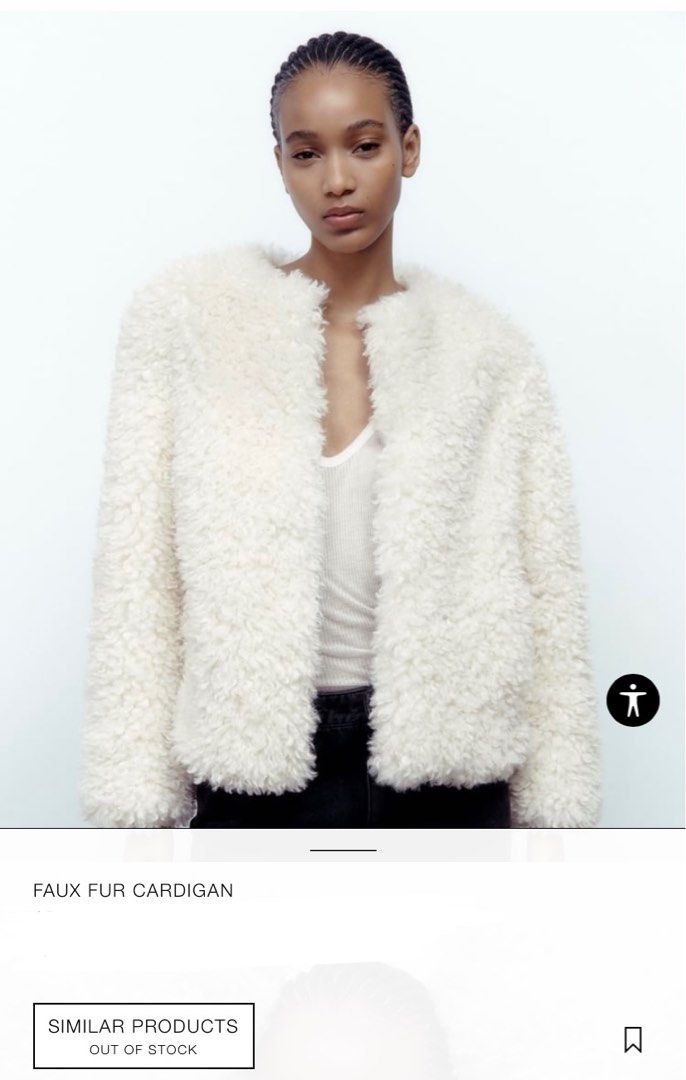ZARA Faux Fur Cardigan Jacket. Limited edition 100 very fluffy and soft Women s Fashion Coats Jackets and Outerwear on Carousell