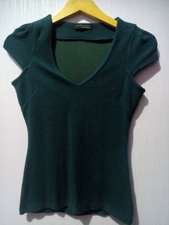 Zara hijau emerald atasan