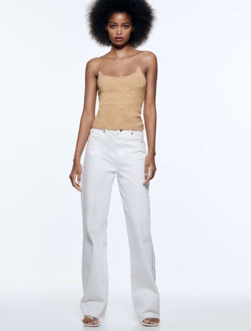 Zara top with chain detail Clearance