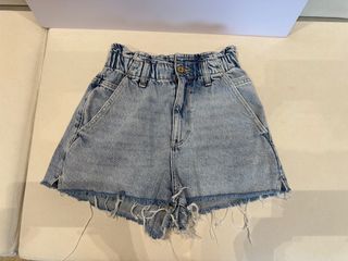 Zara Ripped Denim Shorts