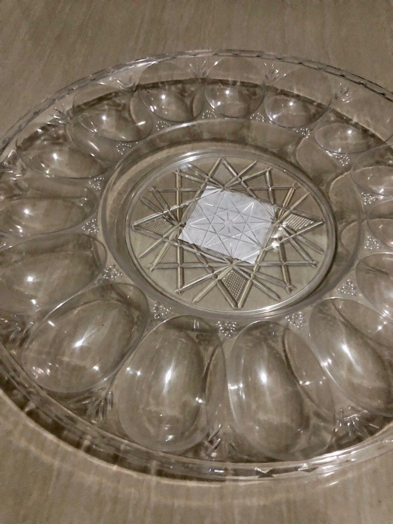 (Repriced) 15 Slot Deviled Egg Platter (2pcs) (Category: Dinnerware & Cutlery) located in Paranaque City. Submitted by dlorne (Listing ID 1214690825, Image 2). Description: Last pic is for reference only. Great for parties and gatherings. Can be used for snacks, desserts, sauces, etc. Get 2 for 800.