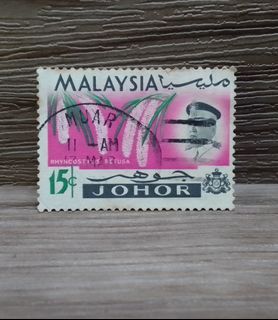1965 15 C MALAYSIA ORCHID SERIES JOHOR # 171