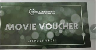 Shaw Theatres Movie Voucher (valid till 31 Mar 2024)