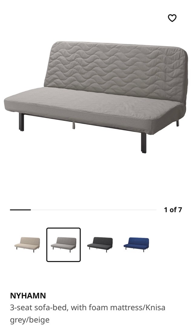 3 Seat Sofa Bed Nyhamn Furniture Home Living Sofas On Carou