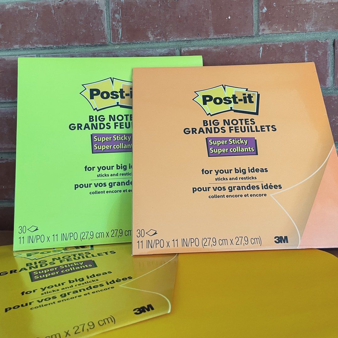Big Super Sticky Notes - Yellow Post-it 27.9 x 27.9 cm