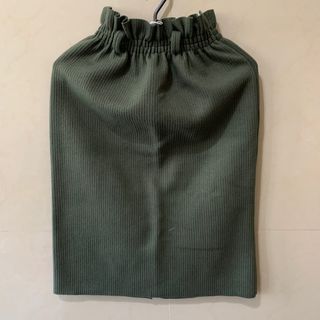 墨綠色針織長裙