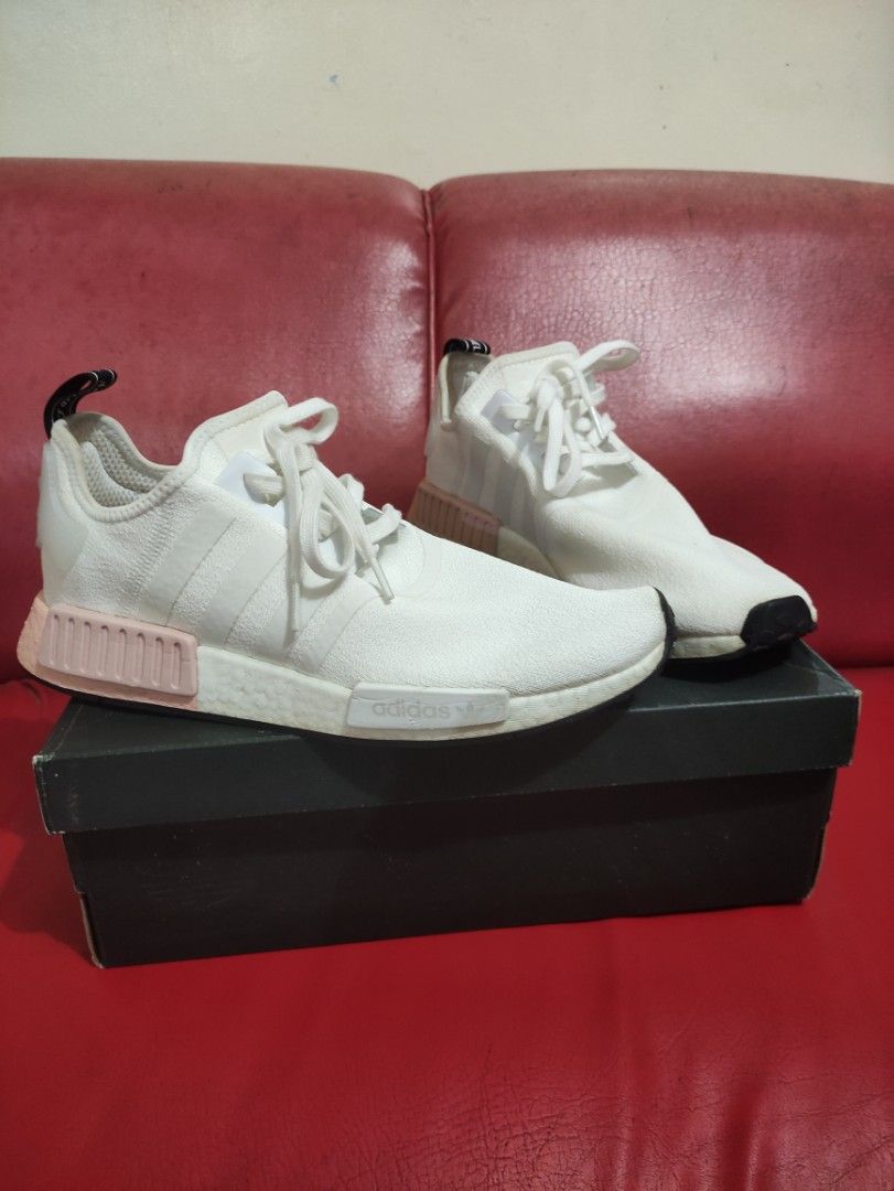 Nmd_r1 shoes cloud white  cloud white  vapour pink 2025