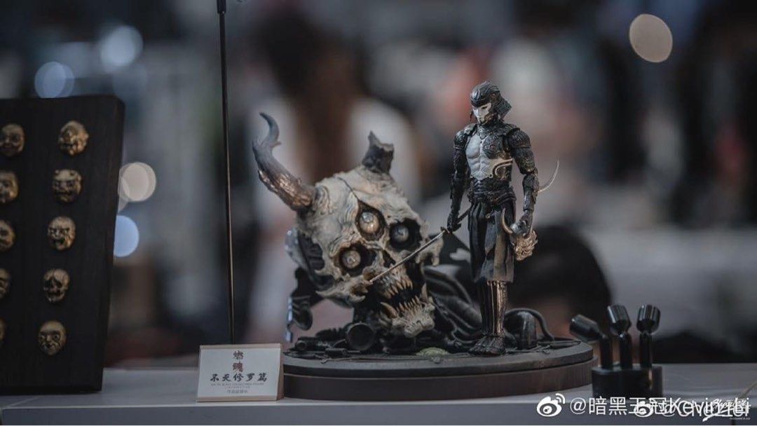 darkcrowntoys燃魂 青鬼　赤鬼　雷神風神 1/6フィギュアセット