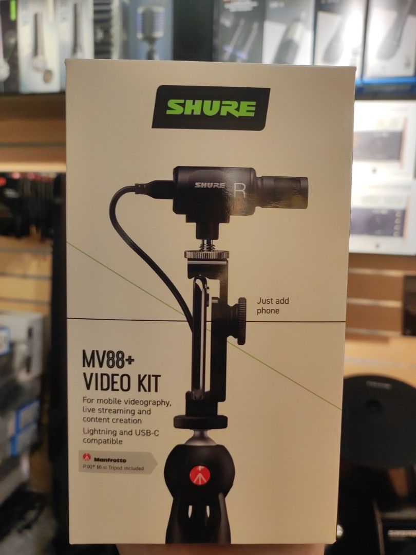 旺角店，香港行貨，代理授權Shure MV88+ Video Kit mobile condenser
