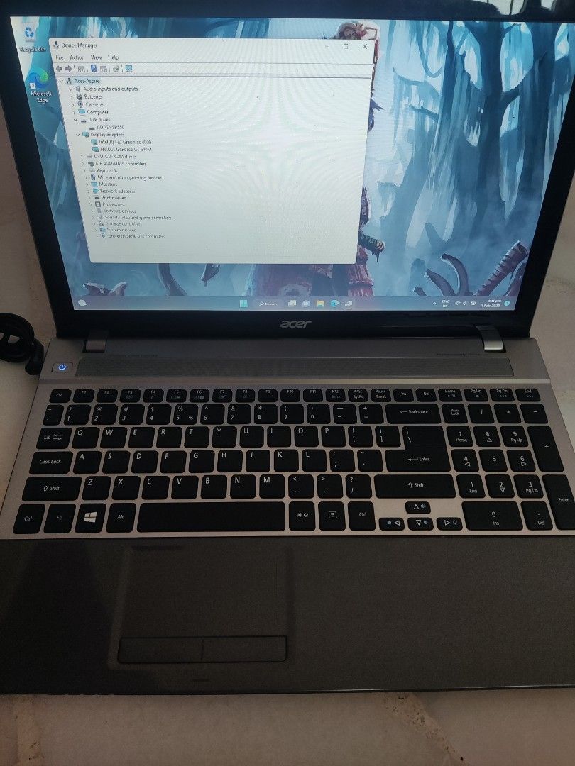 Acer Aspire V3 Laptop i7 processor 8gb ram upgraded to 128GB SSD