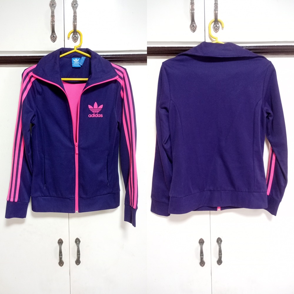 Pink and purple adidas jacket outlet