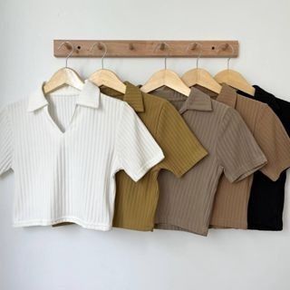 AF Disty Hornet Knit Top Kaos Jumbo / ATASAN BLOUSE WANITA TERBARU