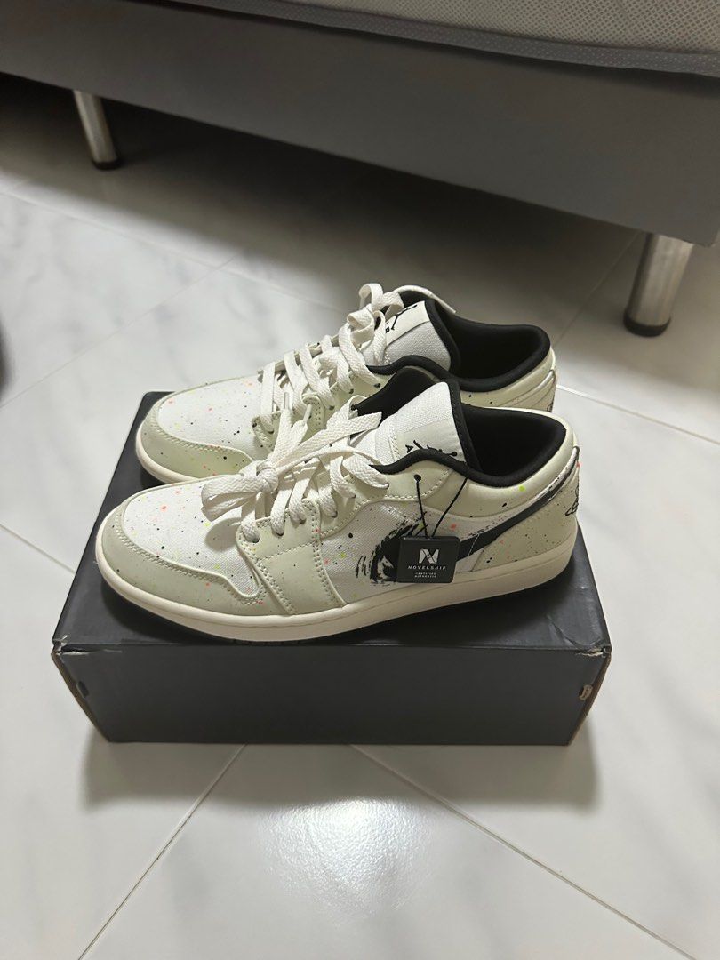 air jordan 1 low brush stroke