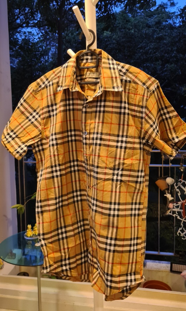 Authentic Burberry check shirt, Men's Fashion, Tops & Sets, Formal Shirts  on Carousell