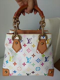 What Goes Around Comes Around Louis Vuitton White Multi Courtney Mm Tote