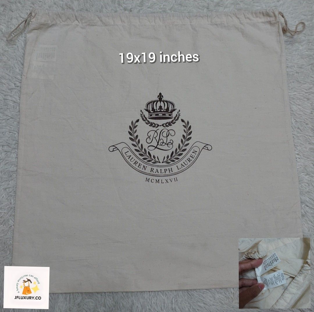 Authentic Ralp lauren Dust bag 19x19 inches Luxury Bags Wallets on Carousell