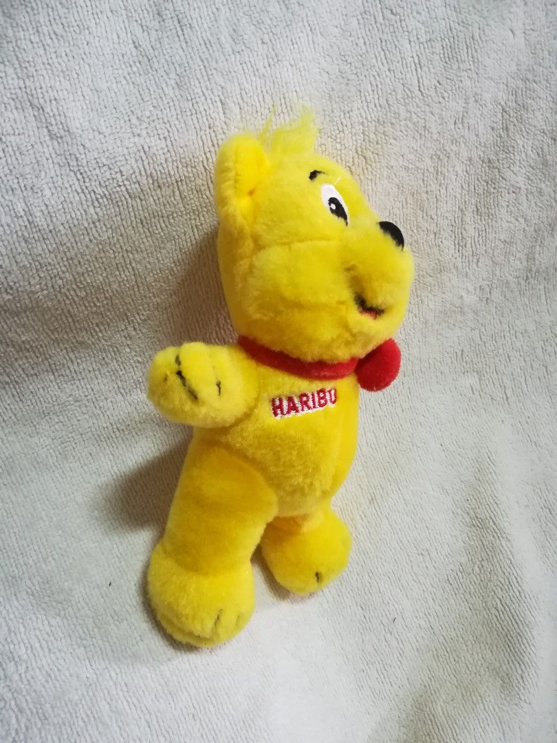Authentic Rare Haribo Yellow Bear Plush Soft Toy, Hobbies & Toys, Toys