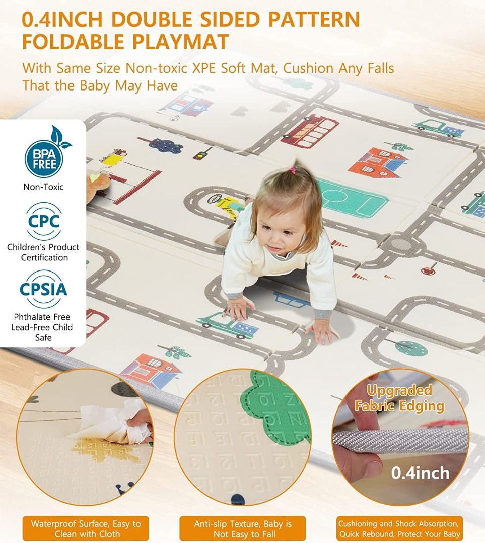 Baby Playpen with Mat Large Baby Playard for Toddler BPA Free