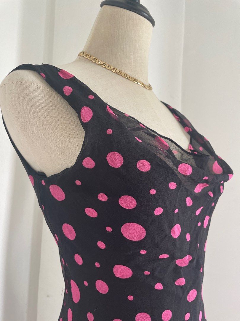 Bcbg polka dot dress 2025