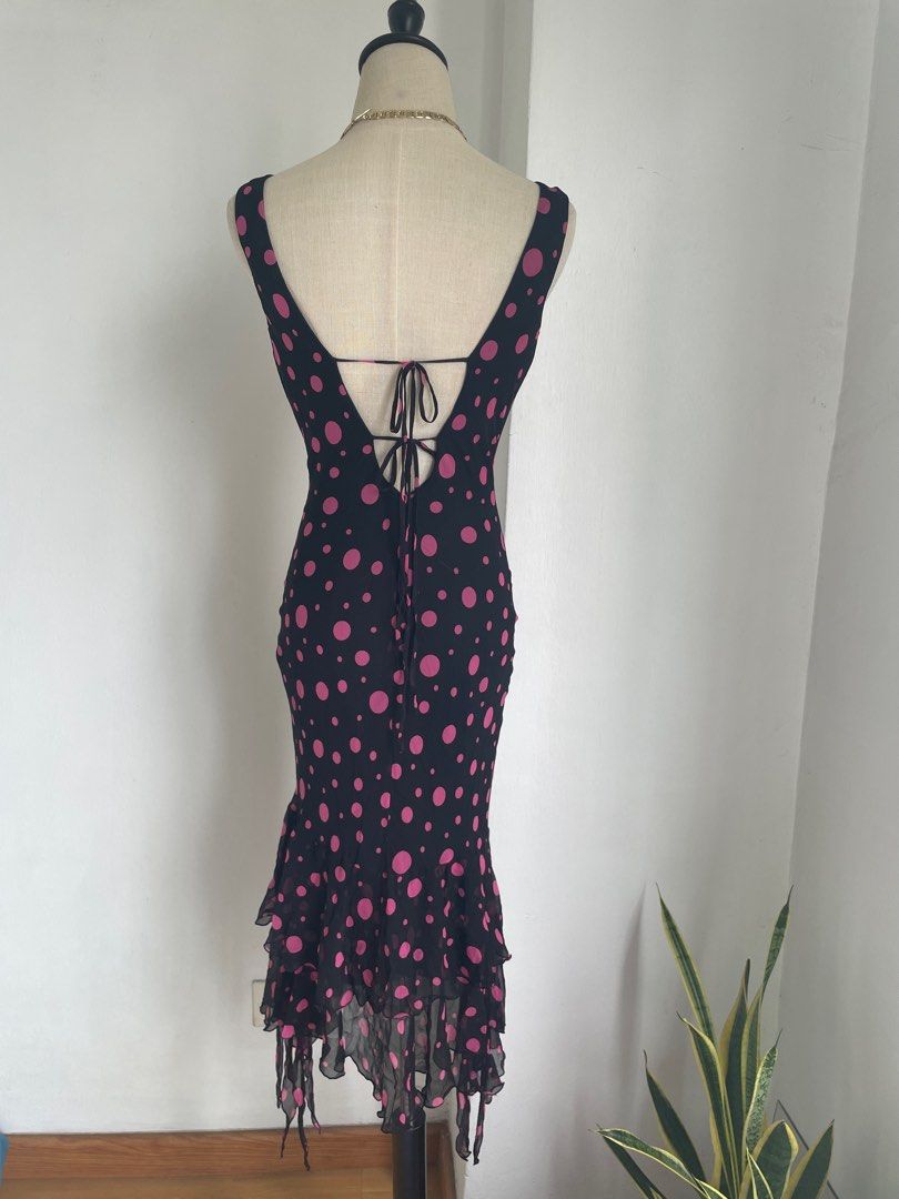 Bcbgmaxazria polka sales dot dress