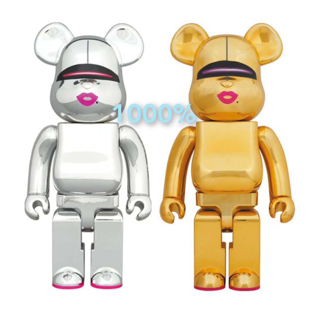 Bearbrick Sorayama 2G Sliver/ Gold 1000%, Hobbies & Toys, Toys