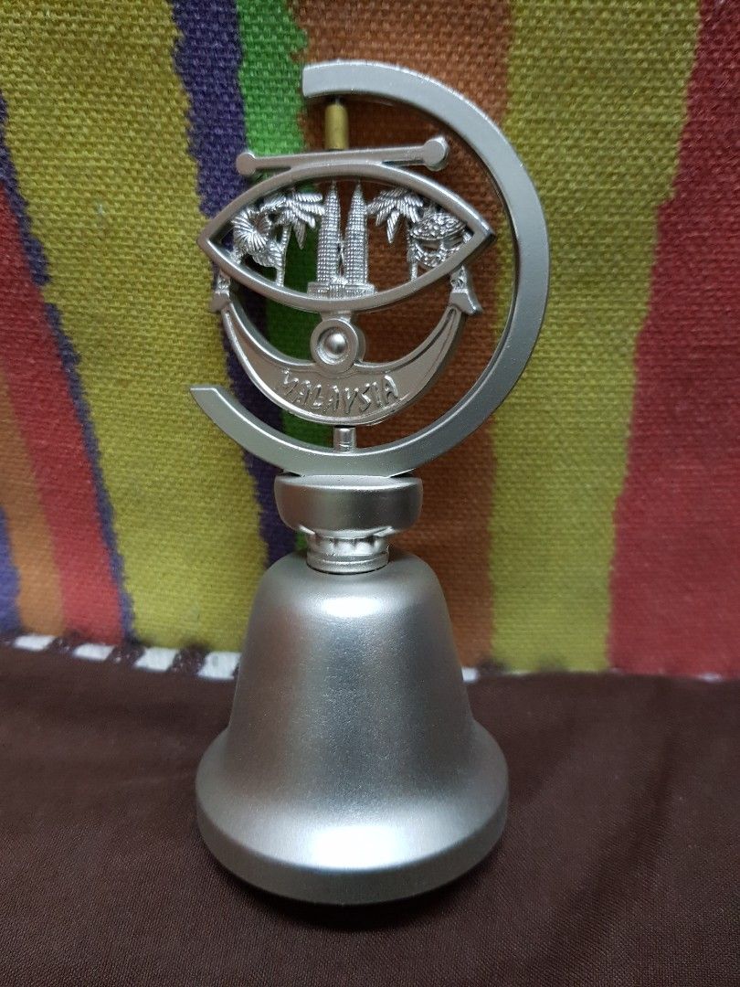 Beautiful Table bell with wau (malaysian kite) handle, Furniture & Home