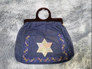 Blue Mini Hand Bag with star design
