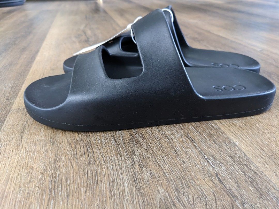 mens double strap slides