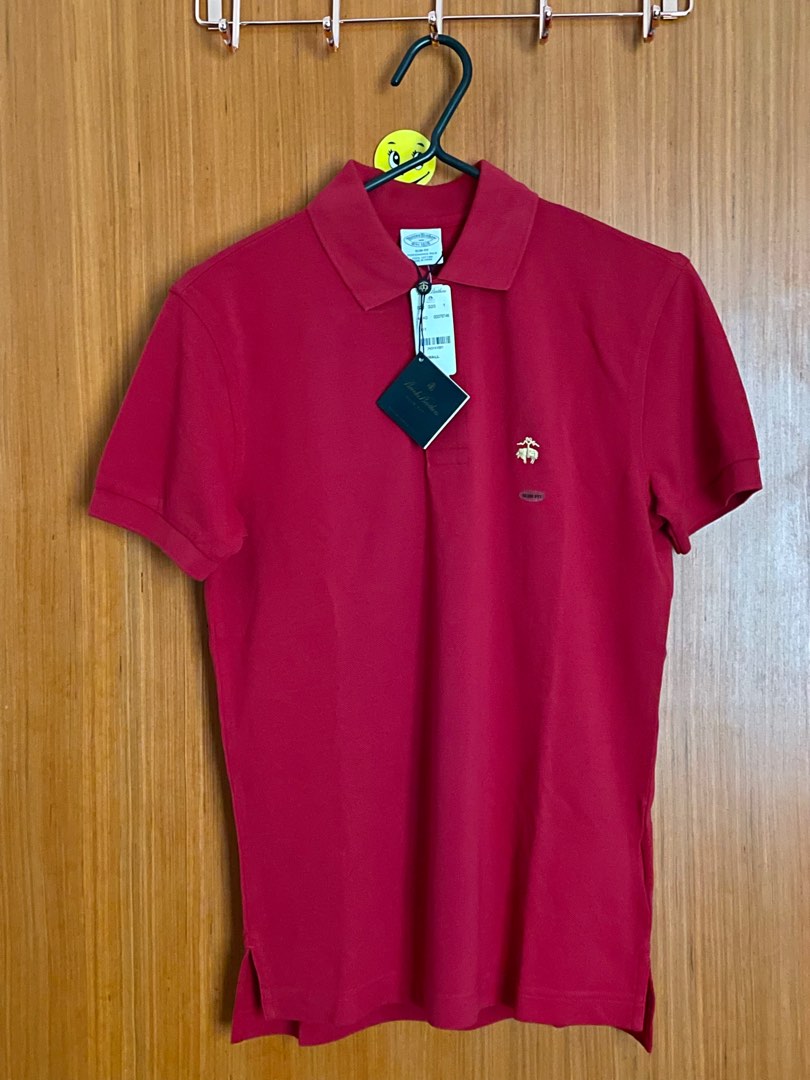 Brooks brothers top red fleece polo
