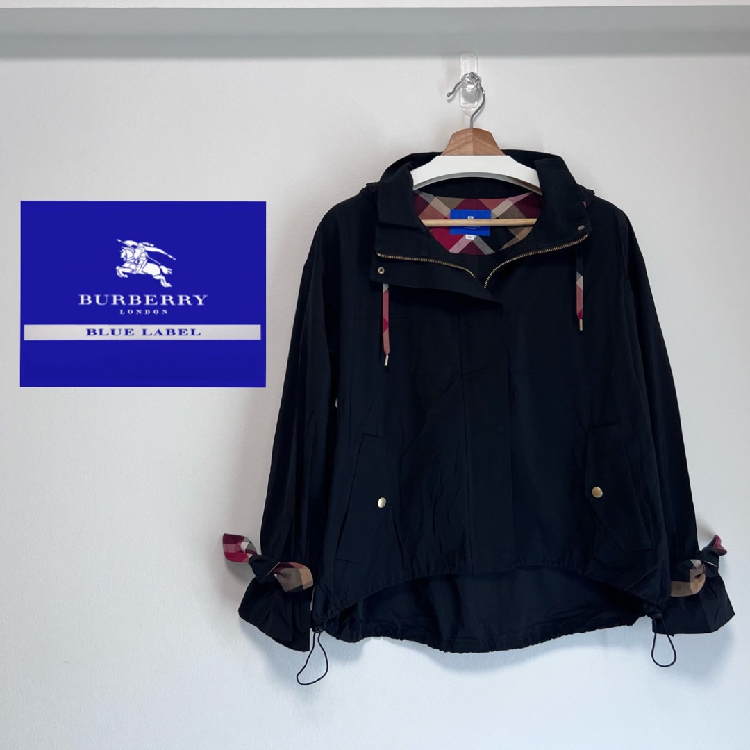 Burberry Blue label windbreaker Women s Fashion Coats Jackets