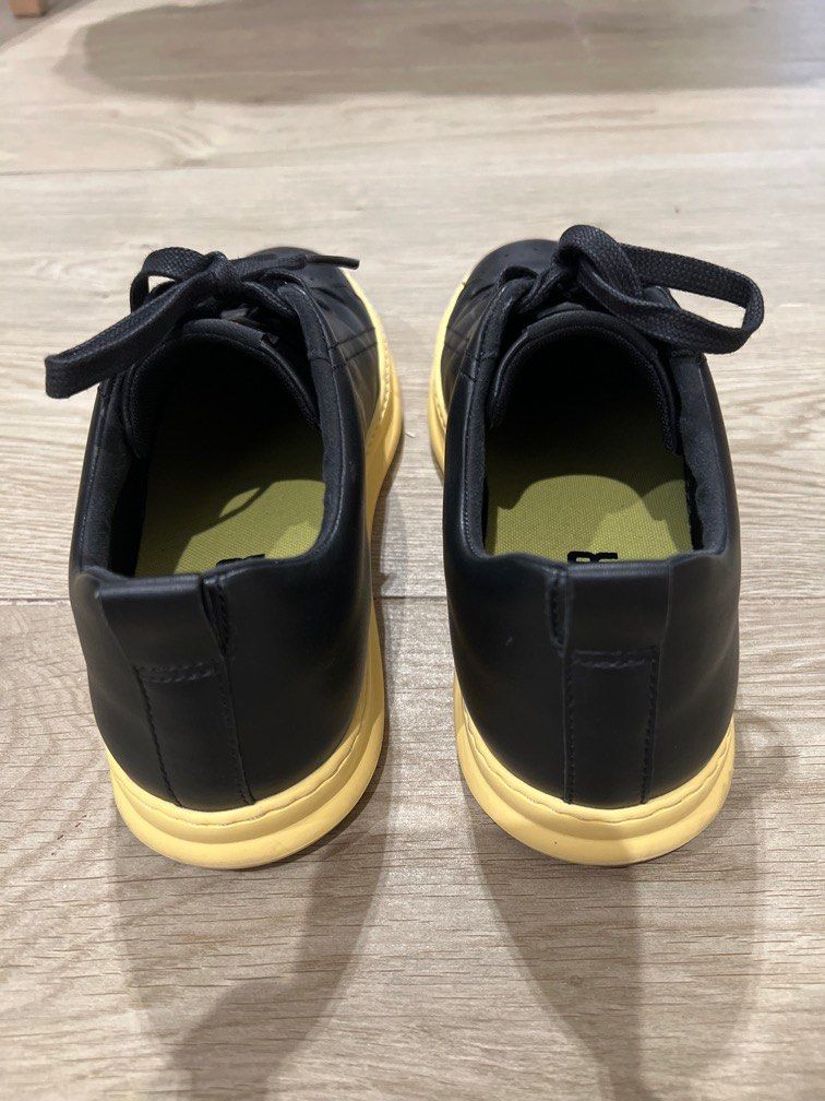 Mens black and yellow clearance sneakers