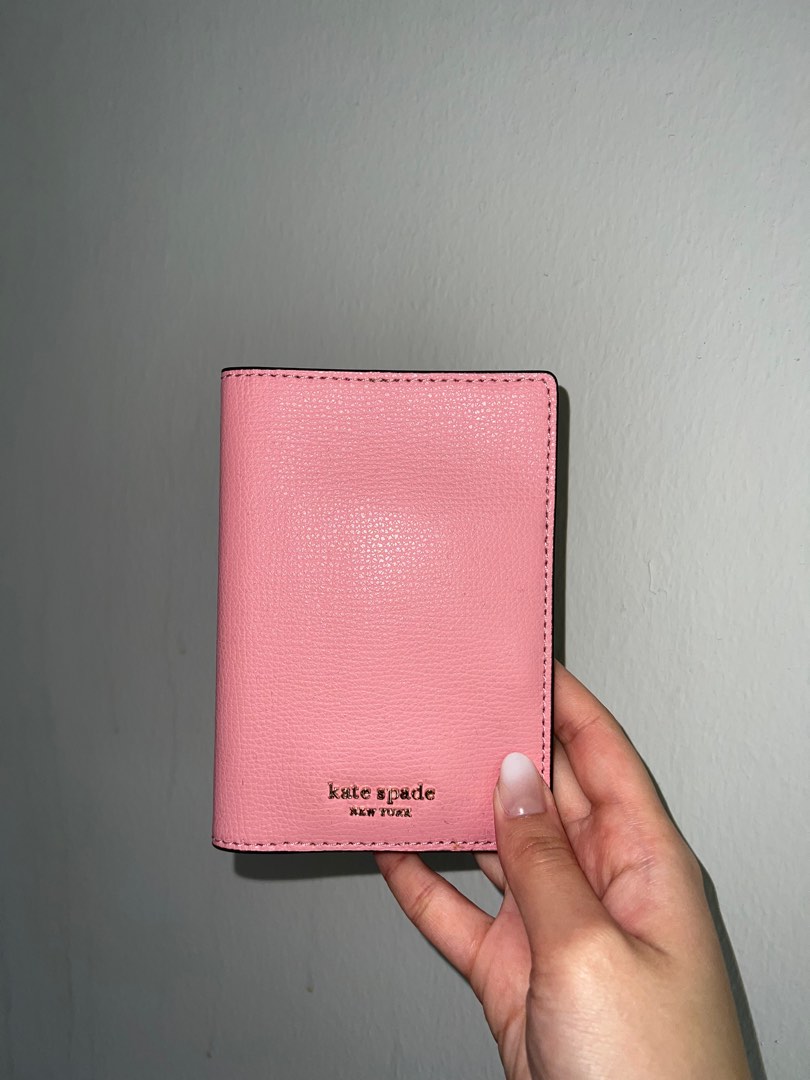 candy pink kate spade passport holder, Women's Fashion, Bags & Wallets
