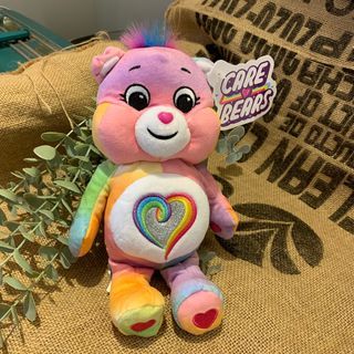 美國購回care bears 9"玩偶 絨毛娃娃 彩虹熊 愛心熊