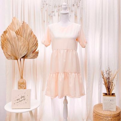 Pastel color casual dress top
