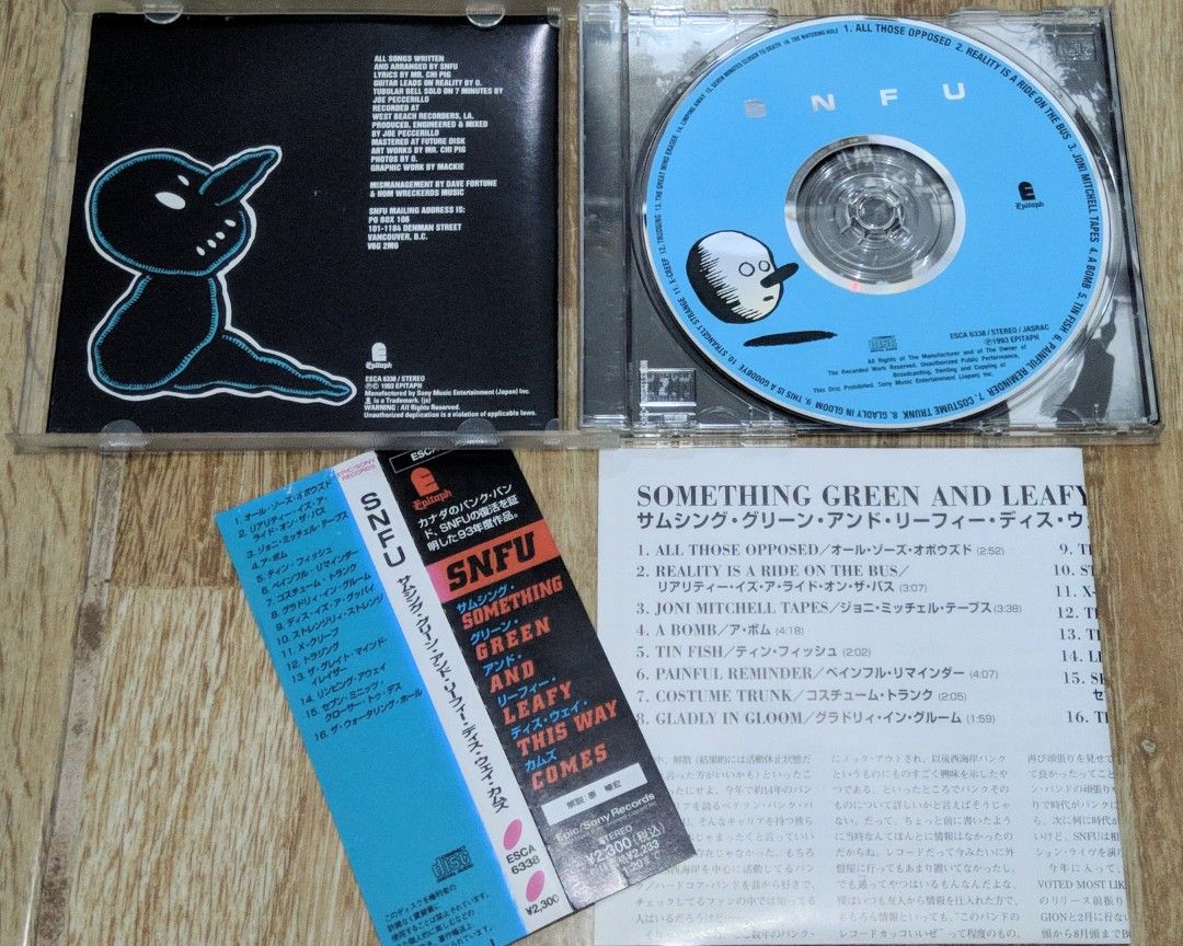 [CD] SNFU Something Green and Leafy This Way Comes, Hobbies & Toys, Music & Media, CDs & DVDs