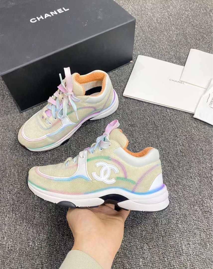 Chanel rainbow sneakers outlet