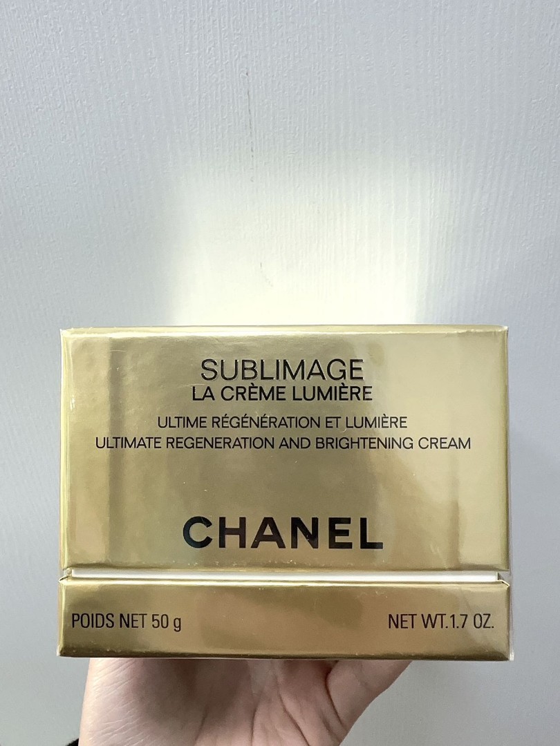 Chanel 全效再生亮白精華霜金磚面霜Sublimage La Creme Lumiere Ultimate Regeneration and Brightening  Cream 50g, 美容＆個人護理, 健康及美容- 皮膚護理, 面部- 面部護理