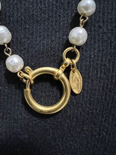 Chanel long pearl necklace