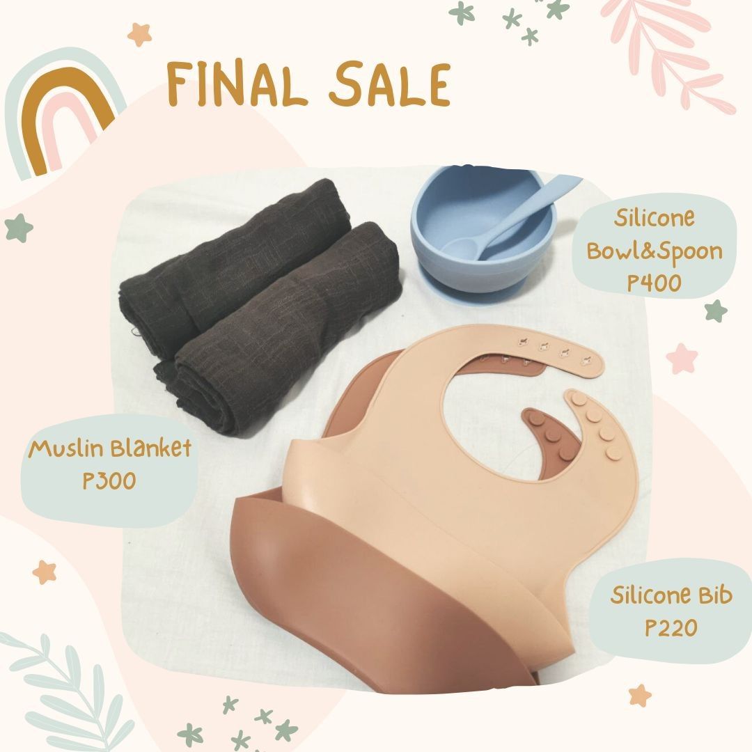CLEARANCE SALE! Silicone Bibs, Teether, Pacifier Chains, etc. (Category: Soothers & Pacifiers) located in Rizal. Submitted by k.torres (Listing ID 1176880141, Image 1). Description: Please see photos for price & description. Shopee checkout available!.