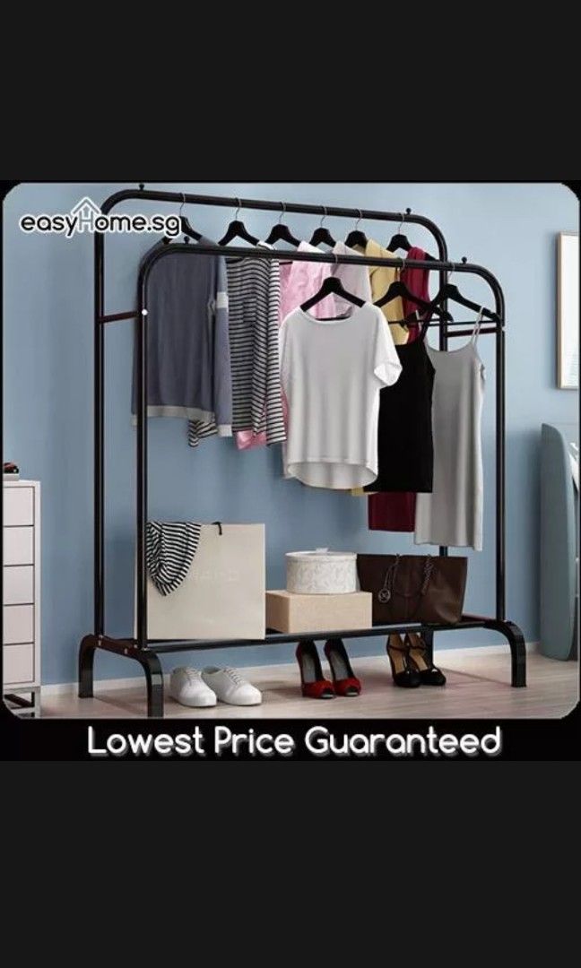 Double Clothes Rack, Furniture & Home Living, Home Improvement