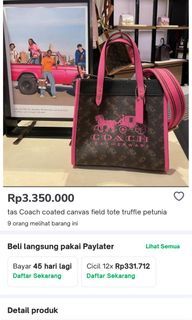 Coach pink fanta authenthic