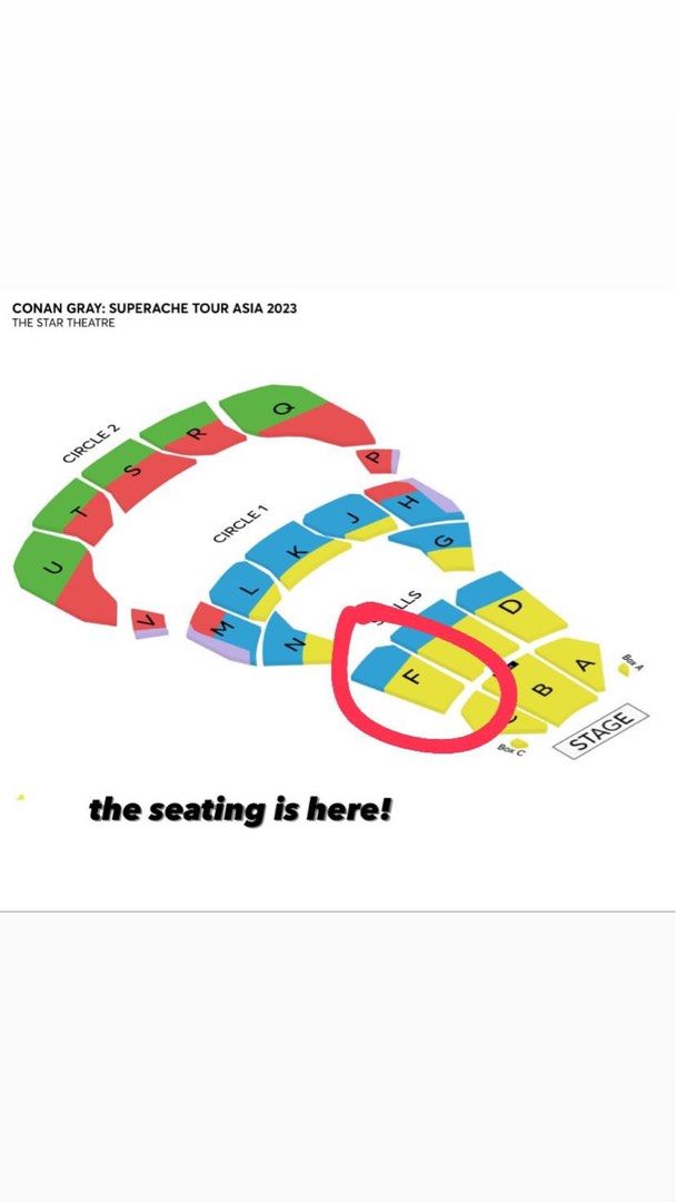 2 PAX CAT 1 Conan Gray 2023 Singapore Tickets, Tickets & Vouchers ...