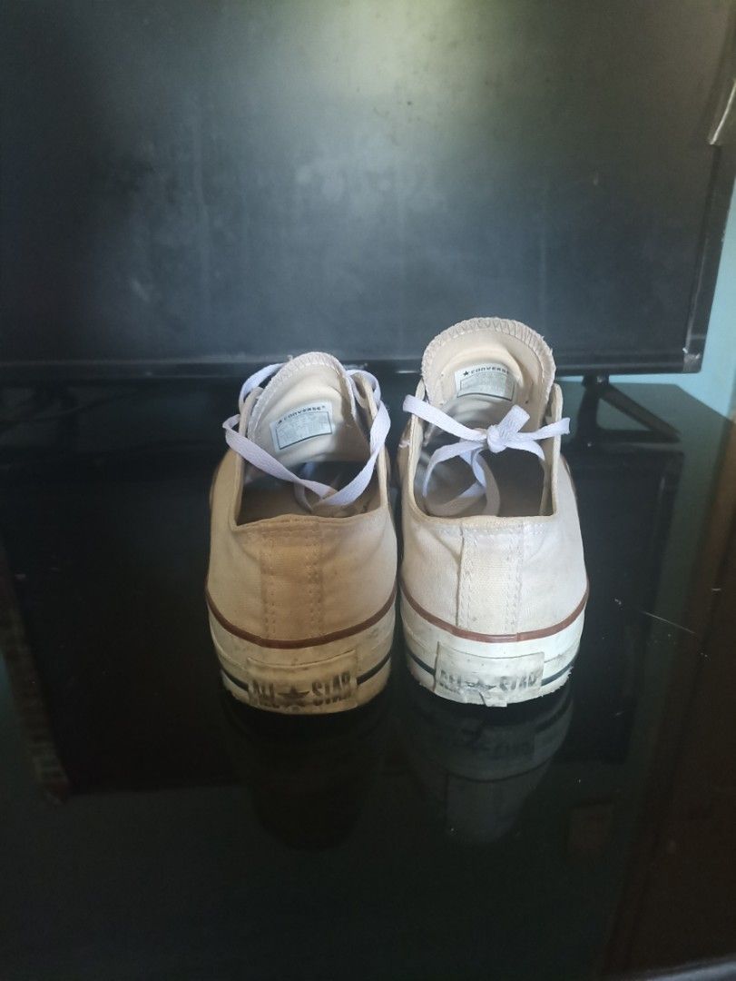 white leather converse size 5
