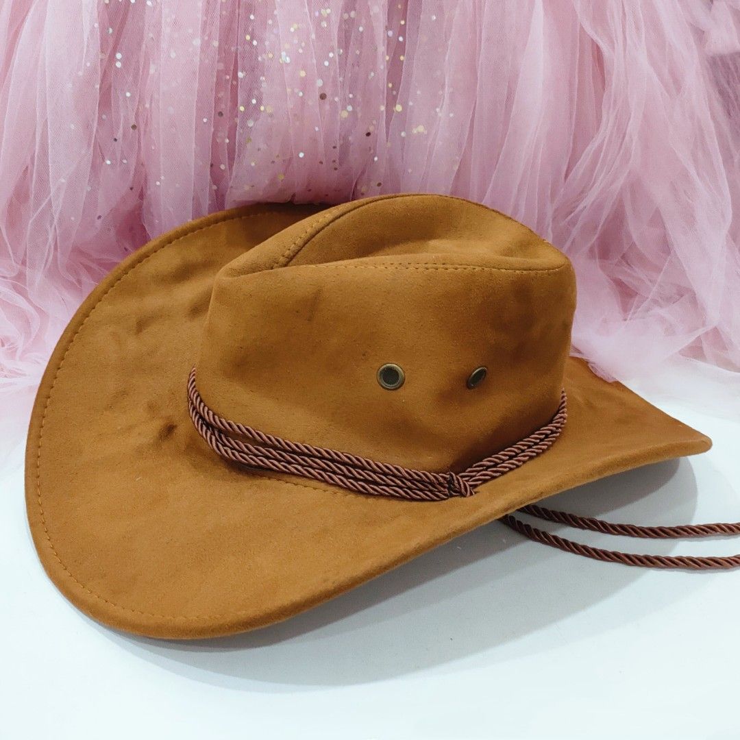 Suede Material Cowboy Hat scarf Adult Men s Fashion Watches
