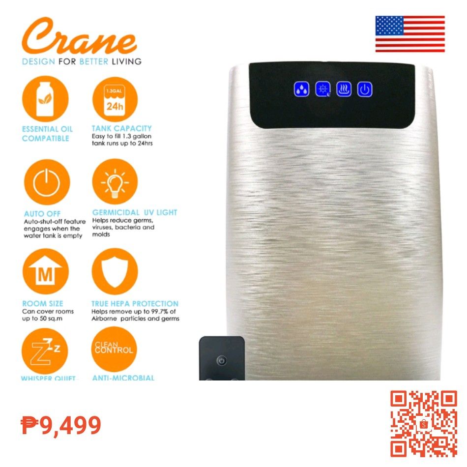 Crane 4 in 1 top true hepa